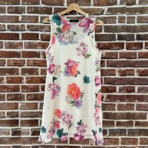 MINKPINK | Revolve Floral Mesh Overlay Shift Dress, Size Small